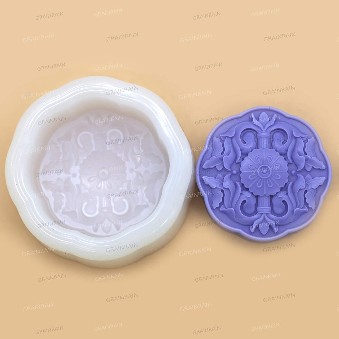 Silicone Soap Molds - DIY Craft Handmade Soap & Candle Plaster Resin Mould (14107)