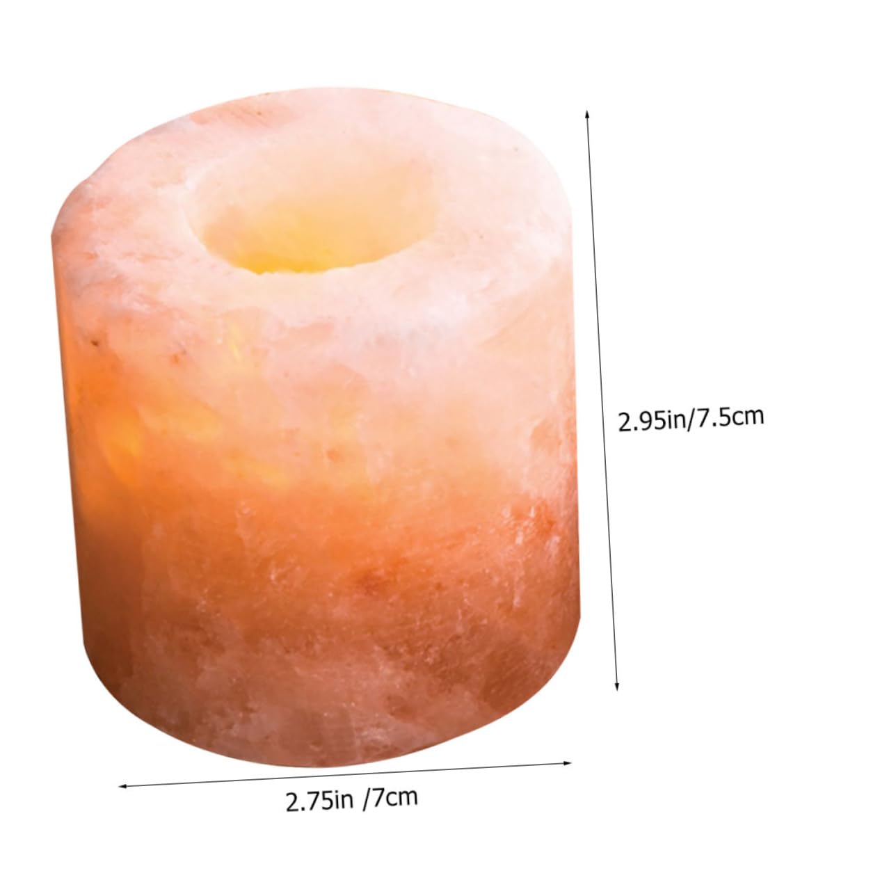 Amosfun Himalayan Salt Candle Holder Decorative Tealight Stand for Table Yoga Meditation and Home Decor Cozy Atmosphere for Events and Relaxation