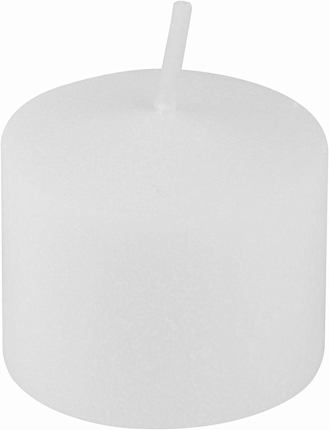 D'light Online Unscented Votive Candles - Small Candles for Synagogues, Churches, Baby Shower, Home Decoration, Restaurants and Weddings (White, 8 Hour - Set of 72)