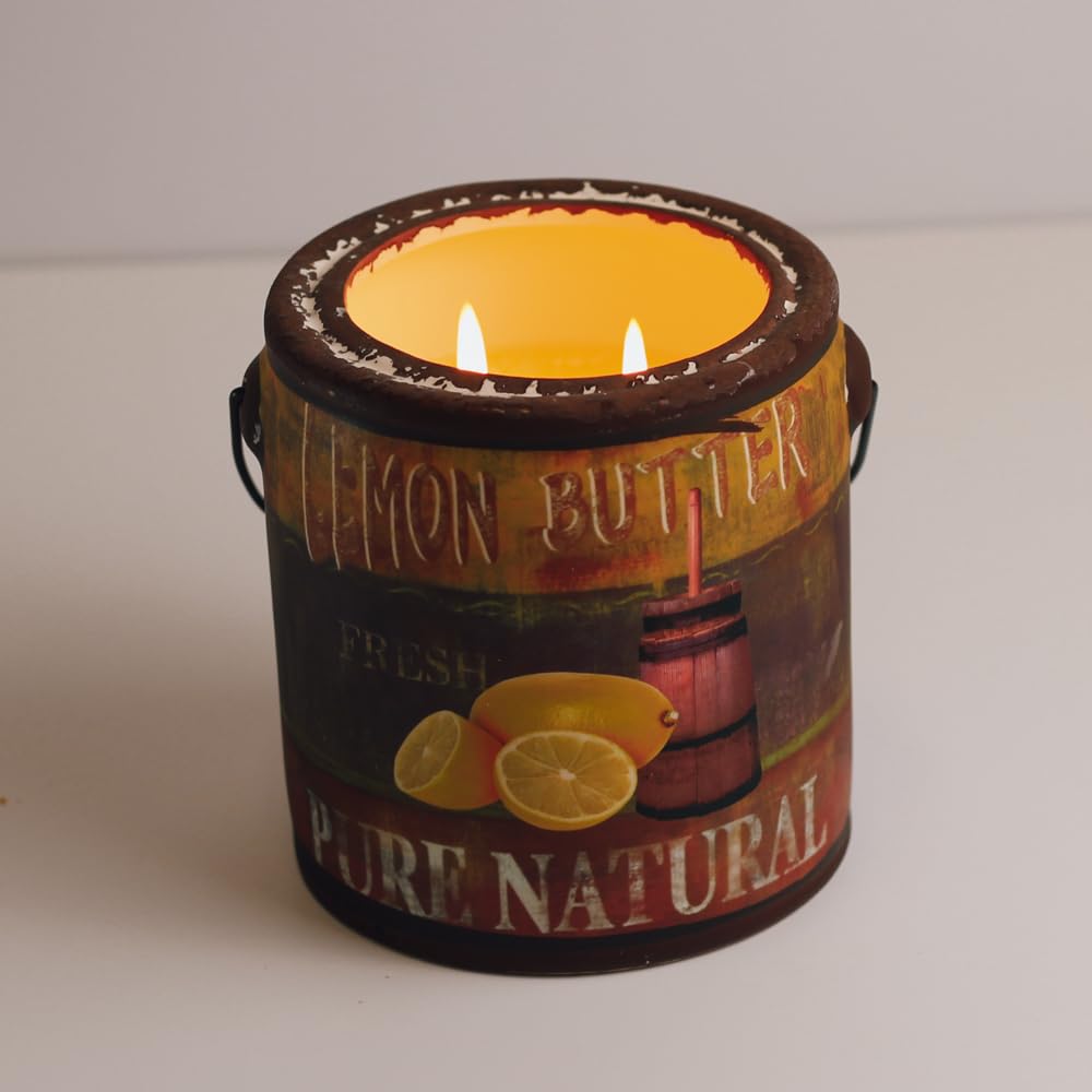 A CHEERFUL GIVER 95hr 20oz Scented Candle - Lemon Butter - Multi-Wick Glass Candle - Gifts For Men and Women