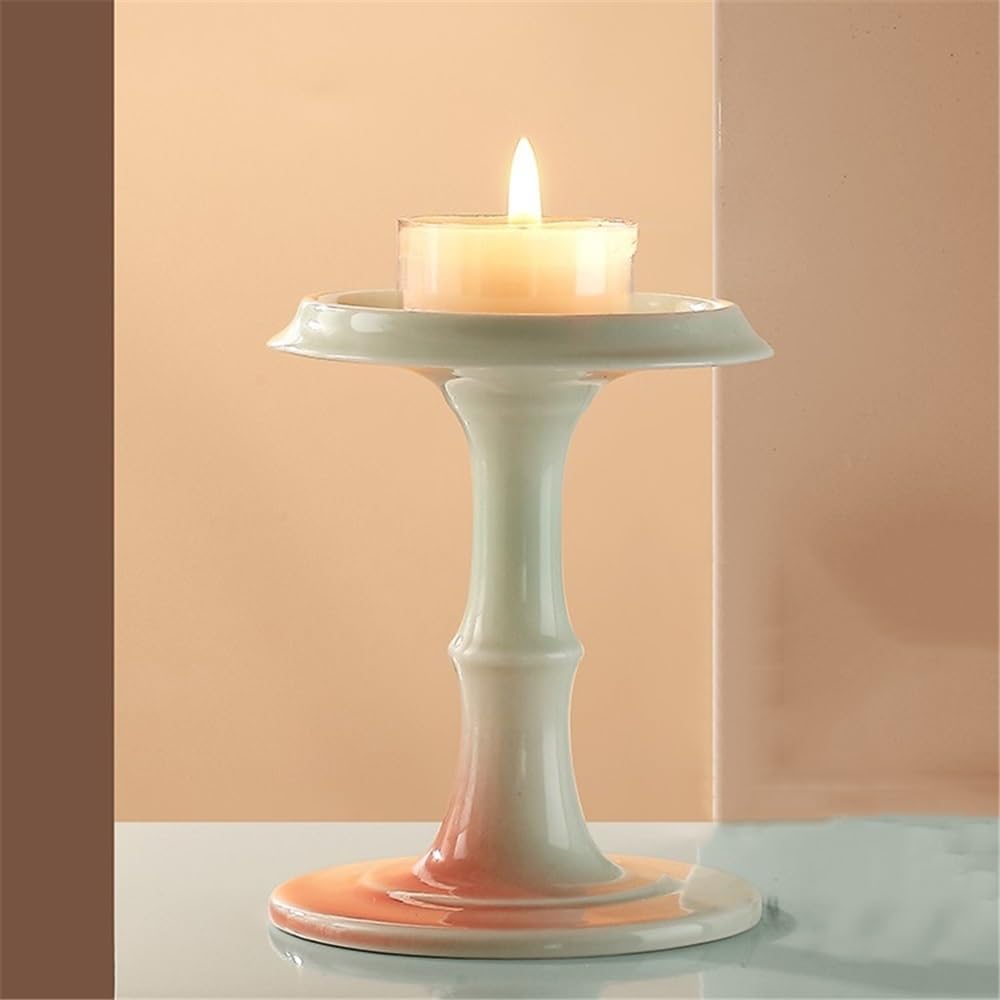 YUHUAWF Candle Holderss Light Luxury Ceramic Aromatherapy Candle Holder Home Decoration Candlestick Ornaments Decorative Candlestick