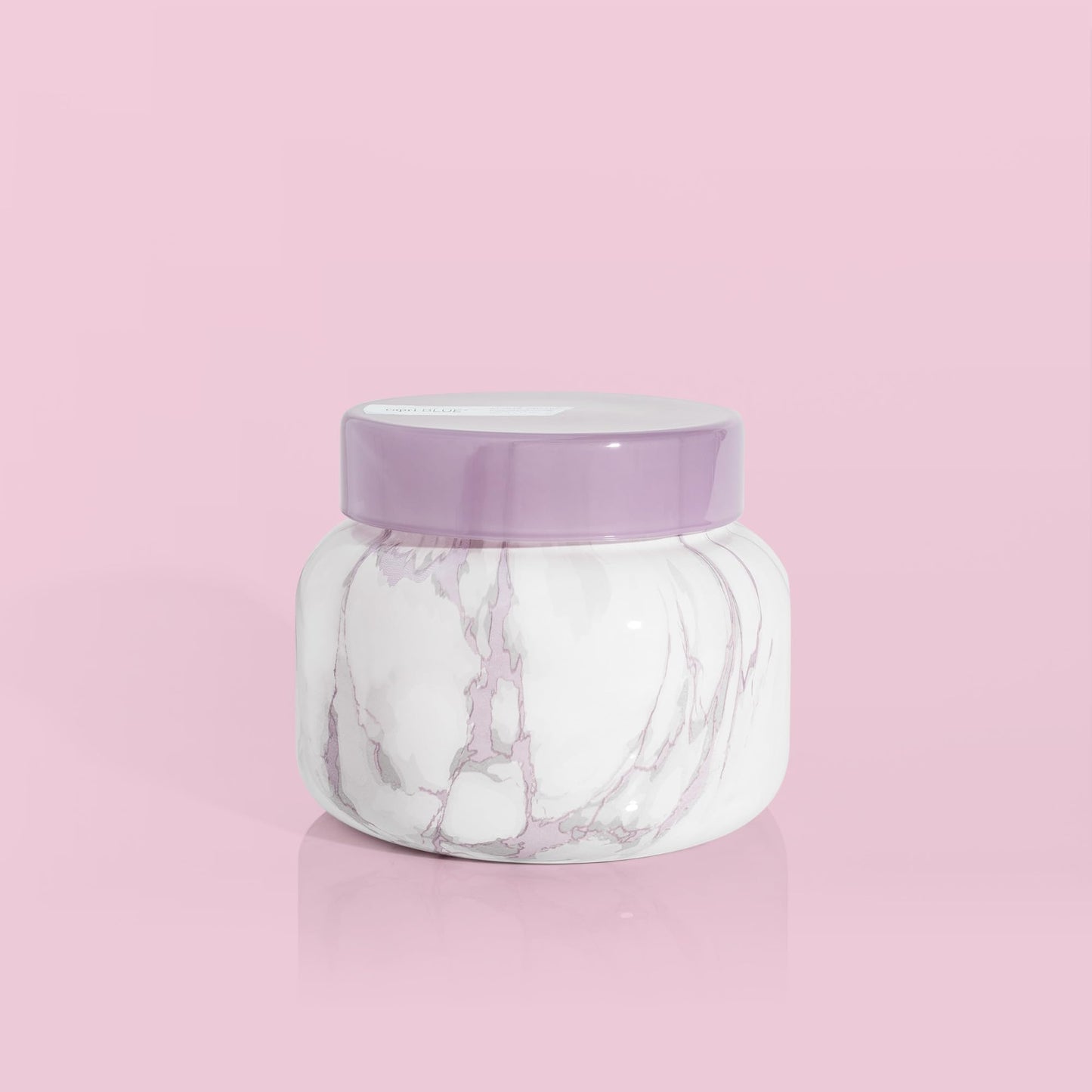 Capri Blue Modern Marble Jar Candles - Luxury Candles for Home Scented - Long Lasting Soy Wax Blend - (Aloha Orchid, 19 oz)