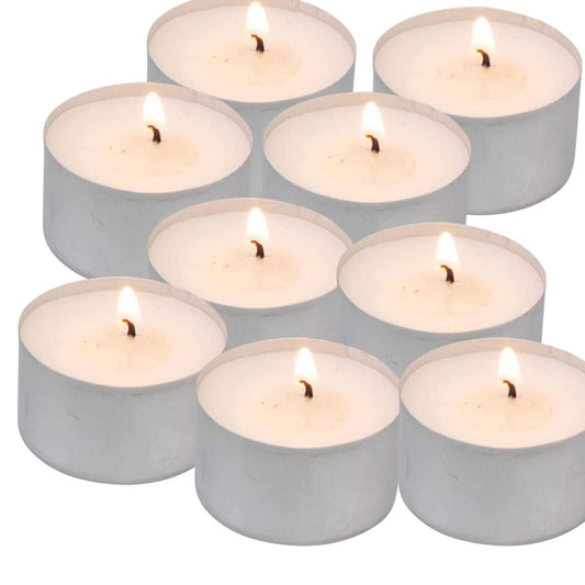 Long Burning Tea Light Candles, 30 Count, 22 Gram Each, 5-6 Hours Burn Time