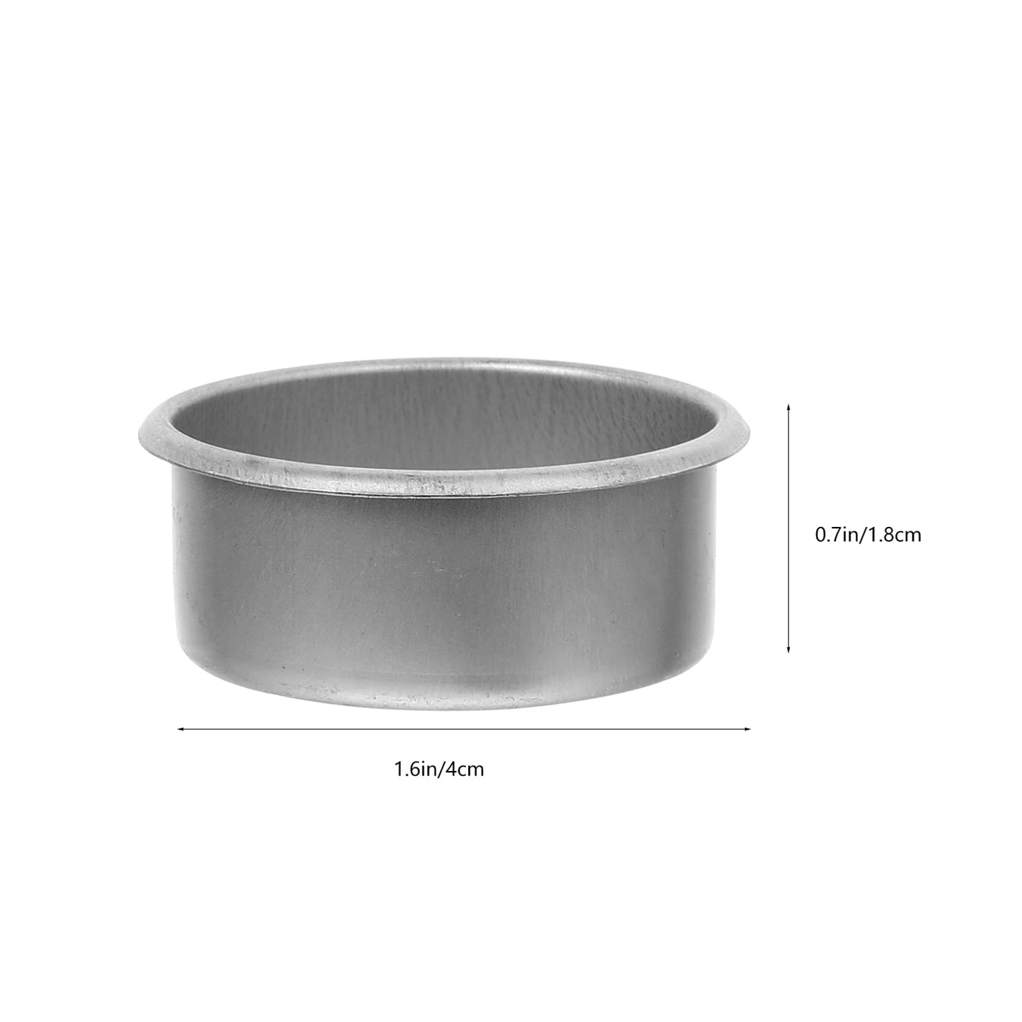 Uonlytech 20Pcs Tea Light Tins Cups Metal Tea Light Case Containers Empty Scented Candle Cup DIY Tealight Candle Holders for Christmas Wedding Table Decoration (Pack of 2)