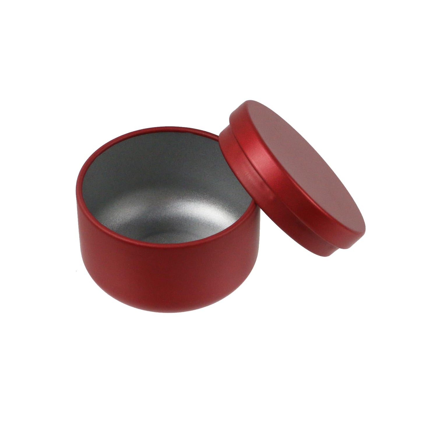 Geesatis 3 oz Empty Candle Tins with Lids (16 Pcs) - Metal Candle Containers Jars for Candle Making, Storage - Airtight, Red