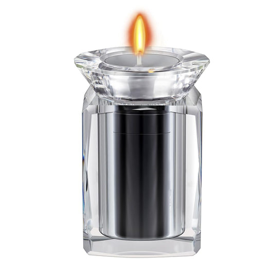 IFOLAINA Small Urn Miniature Crystal Urns Ashes Cremation Keepsake Holder for Ashes Adult Male Human Pet Dog Remember Your Love One Lost
