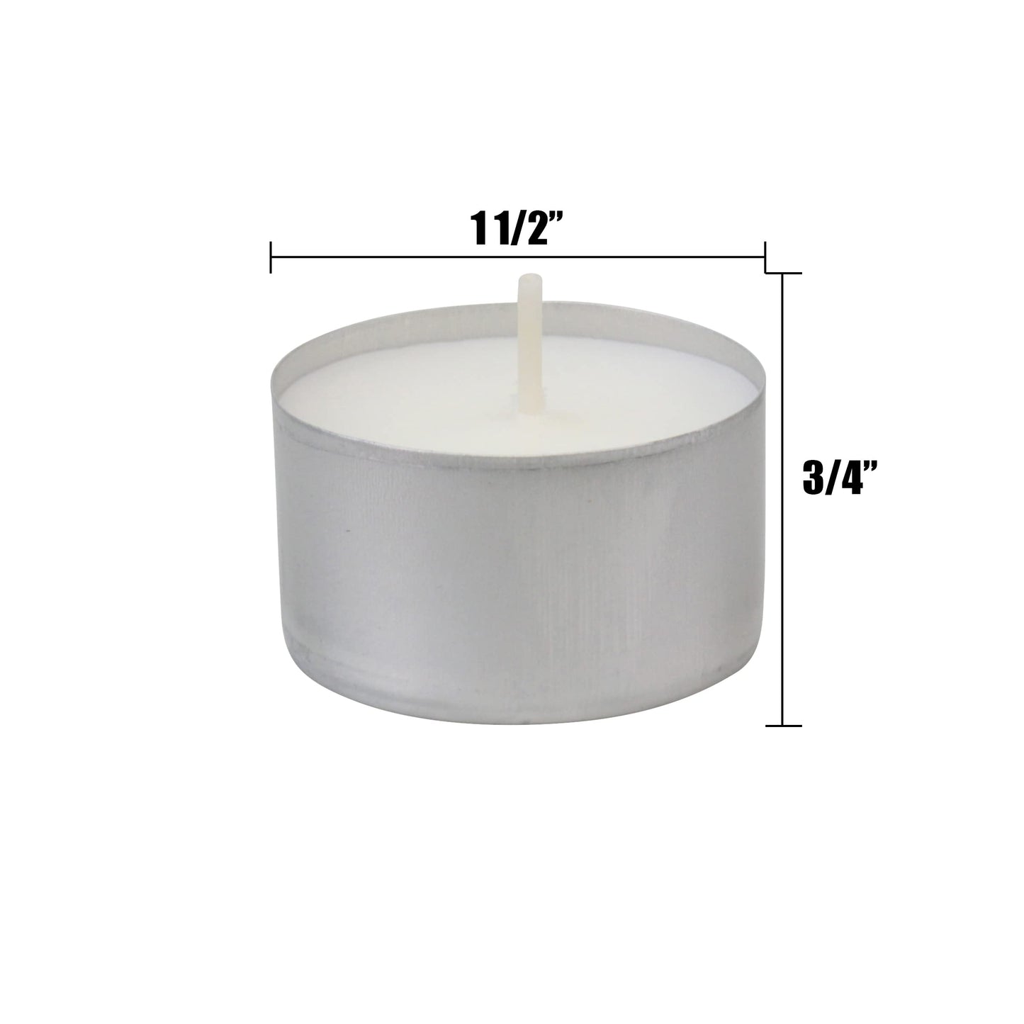 Stonebriar 600 Pack Unscented Tea Light Candles with 6-7 Hour Extended Burn Time, White, 300 Count