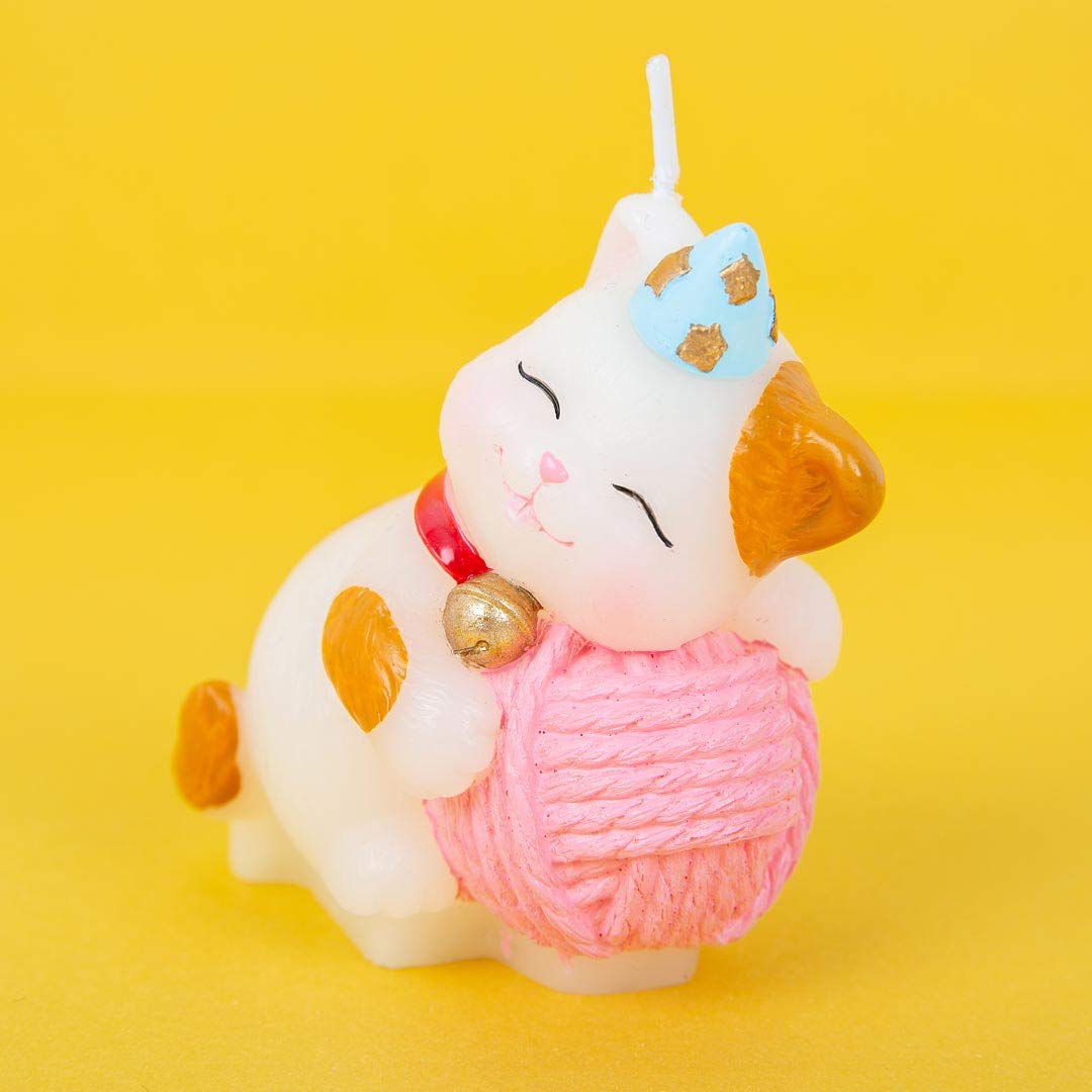 Cute Cat Birthday Candles Cake Topper Animal Candles for Birthday Festive Party Supplies and Wedding Favor (Cat)