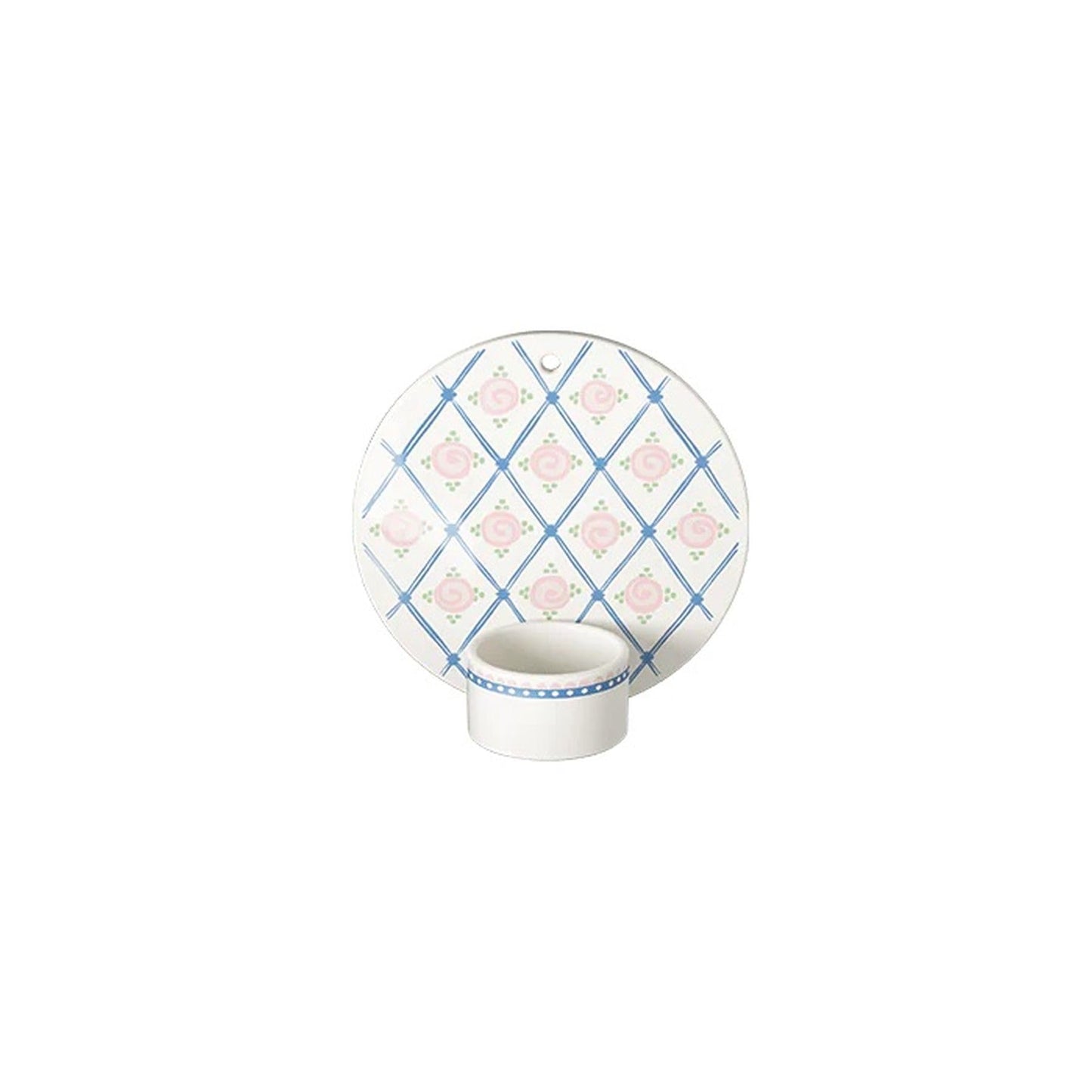 Bjorn Wiinblad Dora Tealight Holder, Blue Harlequin, 5.1" D, Gift Box Included