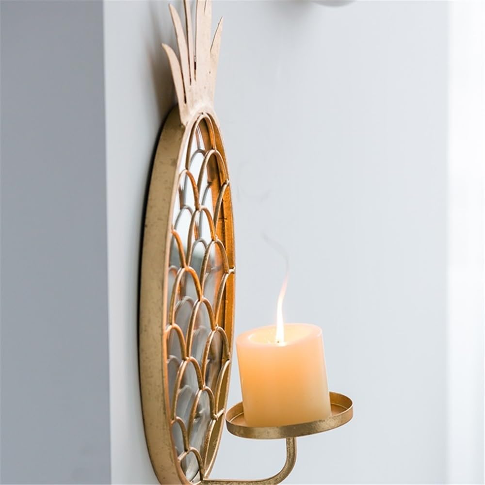 Candlestick Holders Living Room Candlestick Wall Decoration Light Luxury Iron Pineapple Candle Holder Candle Holders