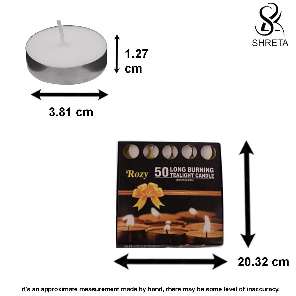 Unscented 75 Tealight Candles Smokeless White Votive Candles Long Burning Wax Candle in Metal Cups with 4 Hours Burn Time (75, White)