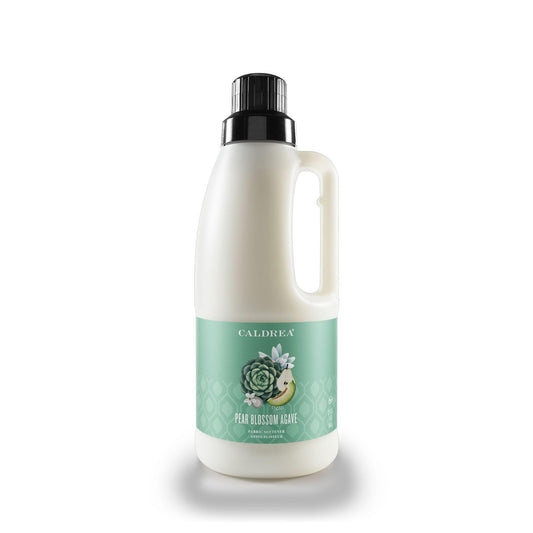 Caldrea Liquid Fabric Softener, Plant Derived, Helps remove static and wrinkles, Pear Blossom Agave Scent, 32 oz