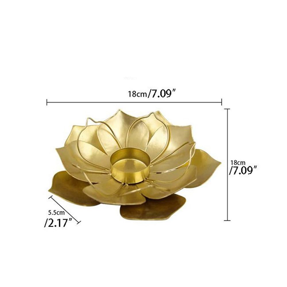 Metal Votive Candle Holder,Lotus Flower Tealight Holder,for Christmas Home Wedding Party