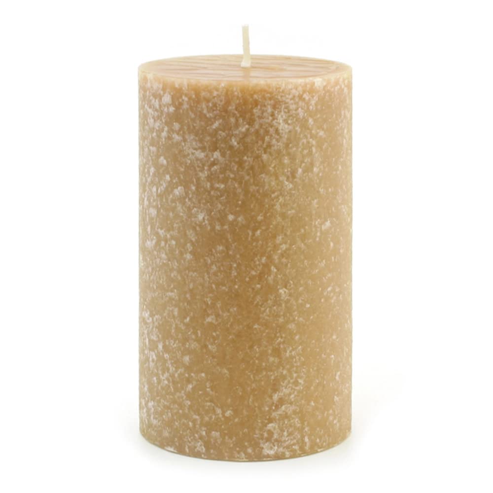 Root Candles Timberline™ Premium Handcrafted Unscented Pillar Candle, 4 x 6-Inch, Beeswax