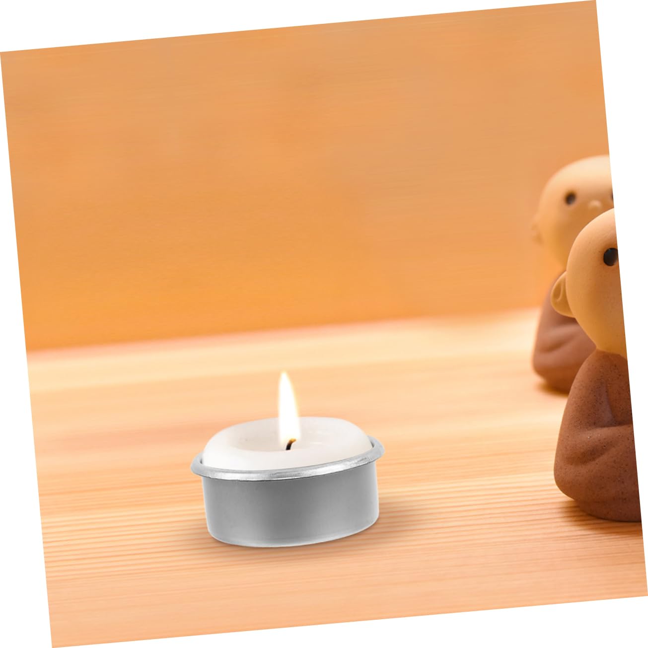 Lurrose 15pcs Metal Candle Cups for Tea Party Decorative Candle Holder DIY Scented Making Tins