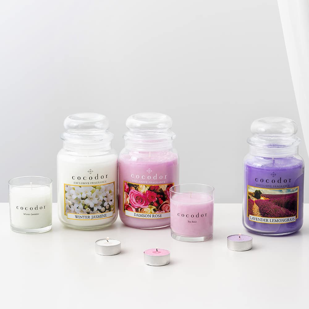 Cocod'or COCODOR Scented Tealight Candles/Winter Jasmine / 100 Pack / 4-5 Hour Extended Burn Time/Made in Italy, Cotton Wick, Scented Home Deco, Fragrance, Mother's Day