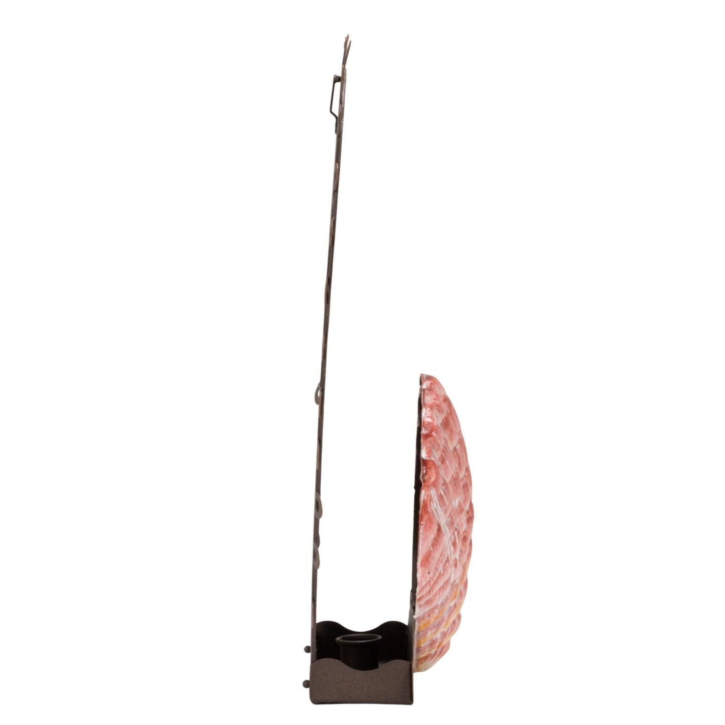 Creative Co-Op Metal Wall Sconce Taper Candle Holder with Resin Shell, Multicolor Finish