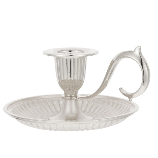Healifty Retro Taper Candle Holder with Handle Vintage Metal Tabletop Candlestick for Wedding Party Home Decor 4.52 Inch