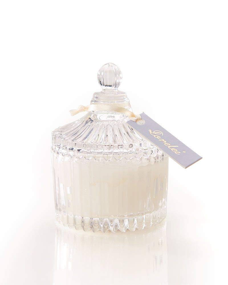 Lorelei Petite Crystal Scented Candle with Essential Oils, Clean-Burning, Paraffin Wax Blend with Natural Soy Wax, Up to 20 Hours Burn Time, 113g/4oz, 1 Count
