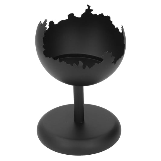 Iron Black Candlestick Holder, Vintage Dining Table Candle Stand, Decorative Candlestick Holder with Classic Iron Design for Living Room and Home Decor (S)