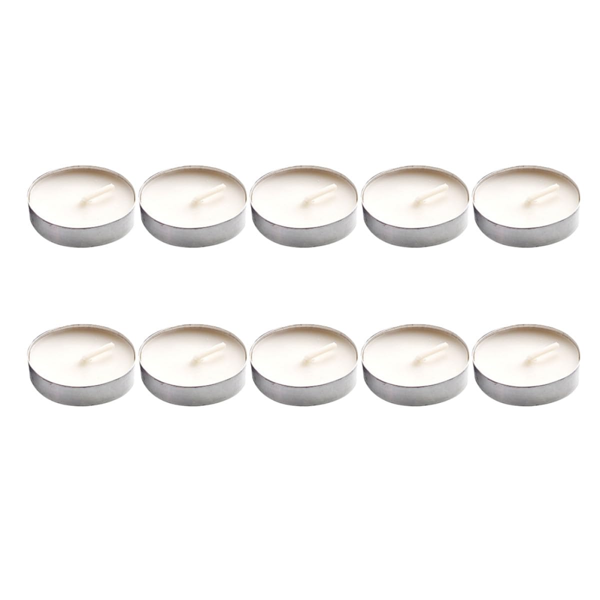 OSOLADY 20Pcs Smokeless Tea Warming Candles for Residential and Commercial Use Unscented Compact Tealight Long Burning Reliable Candles for Office Shops and Weddings