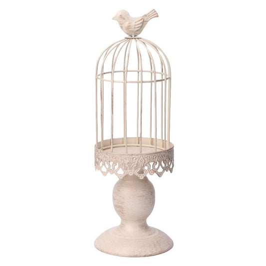 tegongse Metal Bird Cage Hollow Out Candle Holder Candlestick Vintage Hanging Lantern for Home Decor Gifts Articles