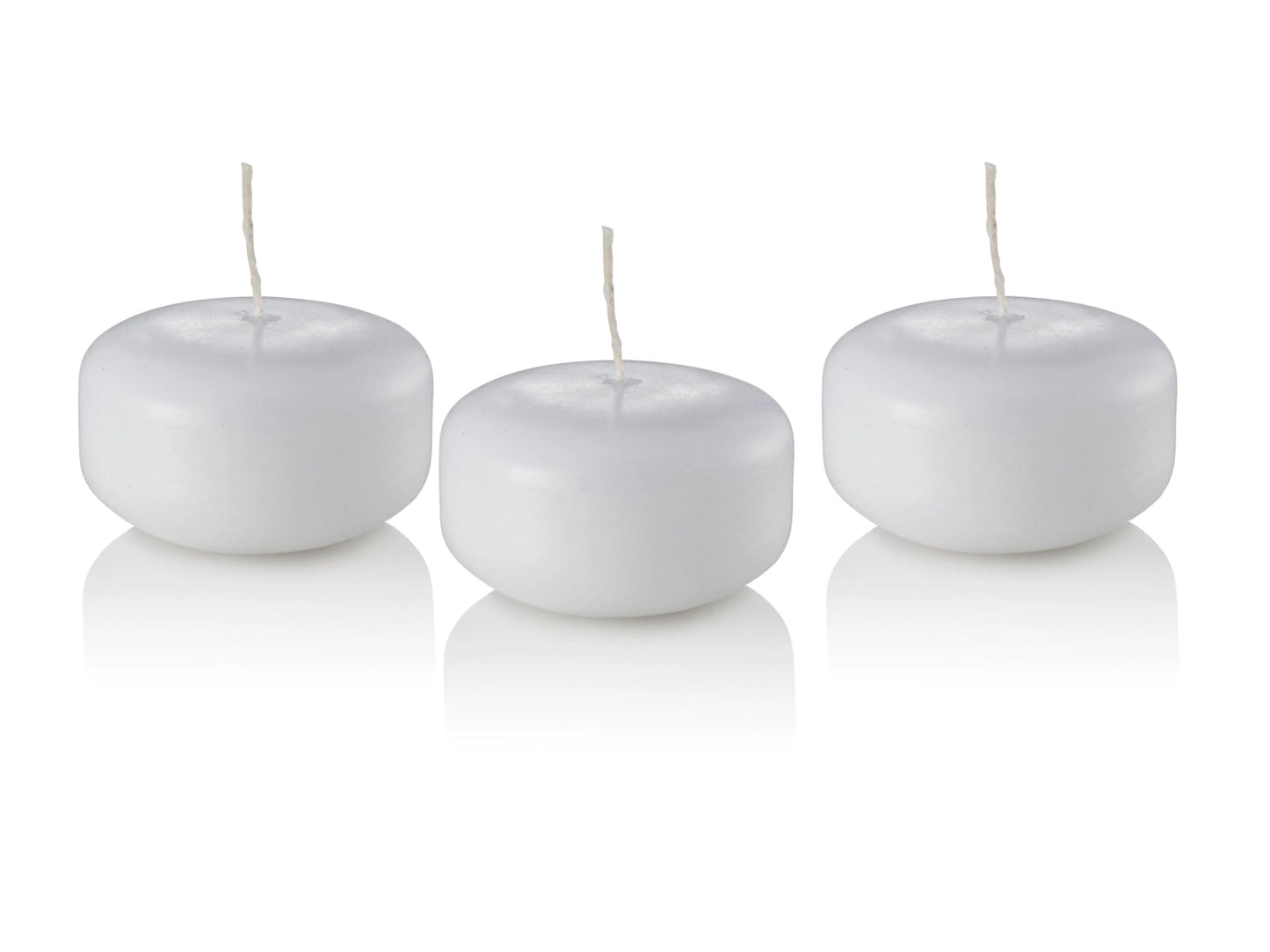 D'light Online Small 2 Inch Floating Candles Bulk Pack for Events, Mini Candles for Centerpieces, Weddings, Spa, Home Decor, Special Occasions and Holiday Decorations (Small - 2" - Set of 72, White)