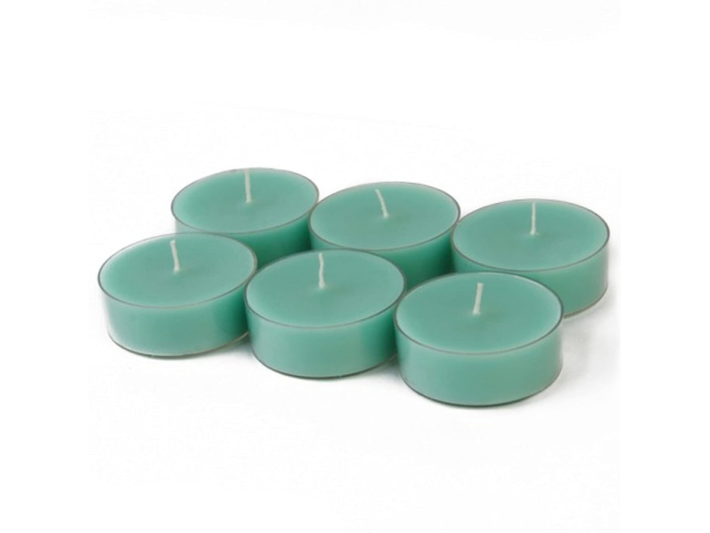 Zest Candle 12-Piece Tealight Candles, Mega Oversized Aqua s