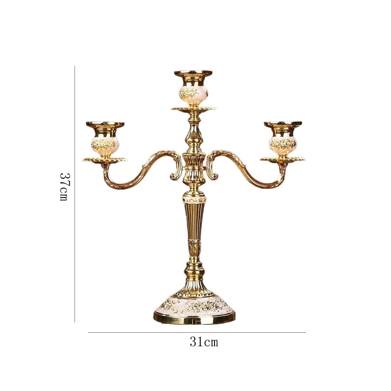 Candlestick Holders European Retro Three-Head Candle Holder Home Wedding Props Decorative Candlestick Candle Holders