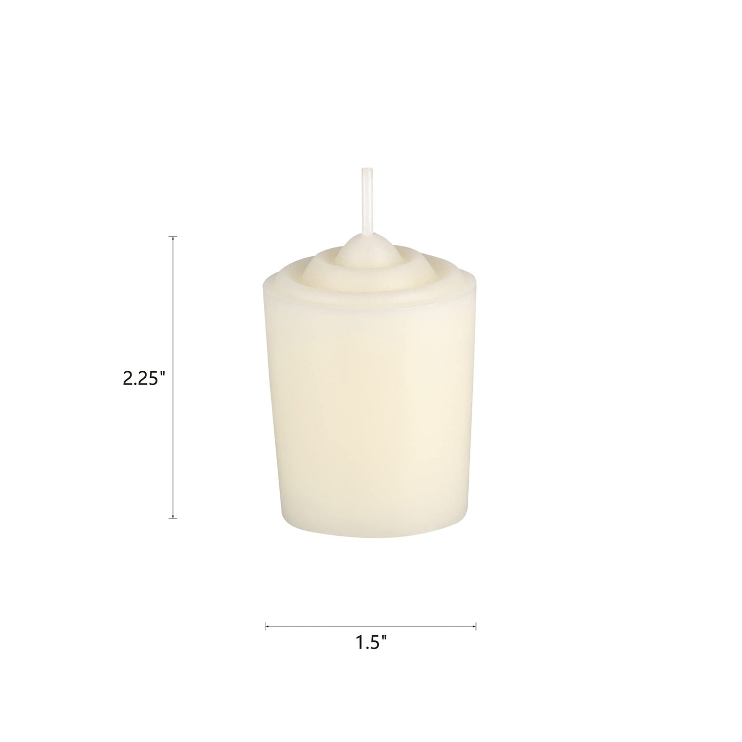 Mega Candles 12 pcs Unscented Ivory Votive Candles, Hand Poured Wax Candle 15 Hours 1.5 Inch x 2.25 Inch, Home Décor, Wedding Receptions, Centerpieces, Occasions, Events, Festivities, Meditations
