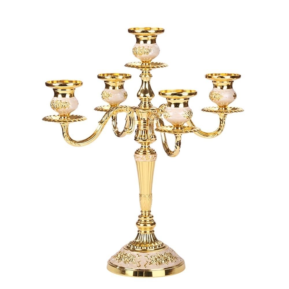 YUHUAWF Candle Holderss European Retro Five-Head Candle Holder Home Wedding Props Decorative Candlestick Decorative Candlestick