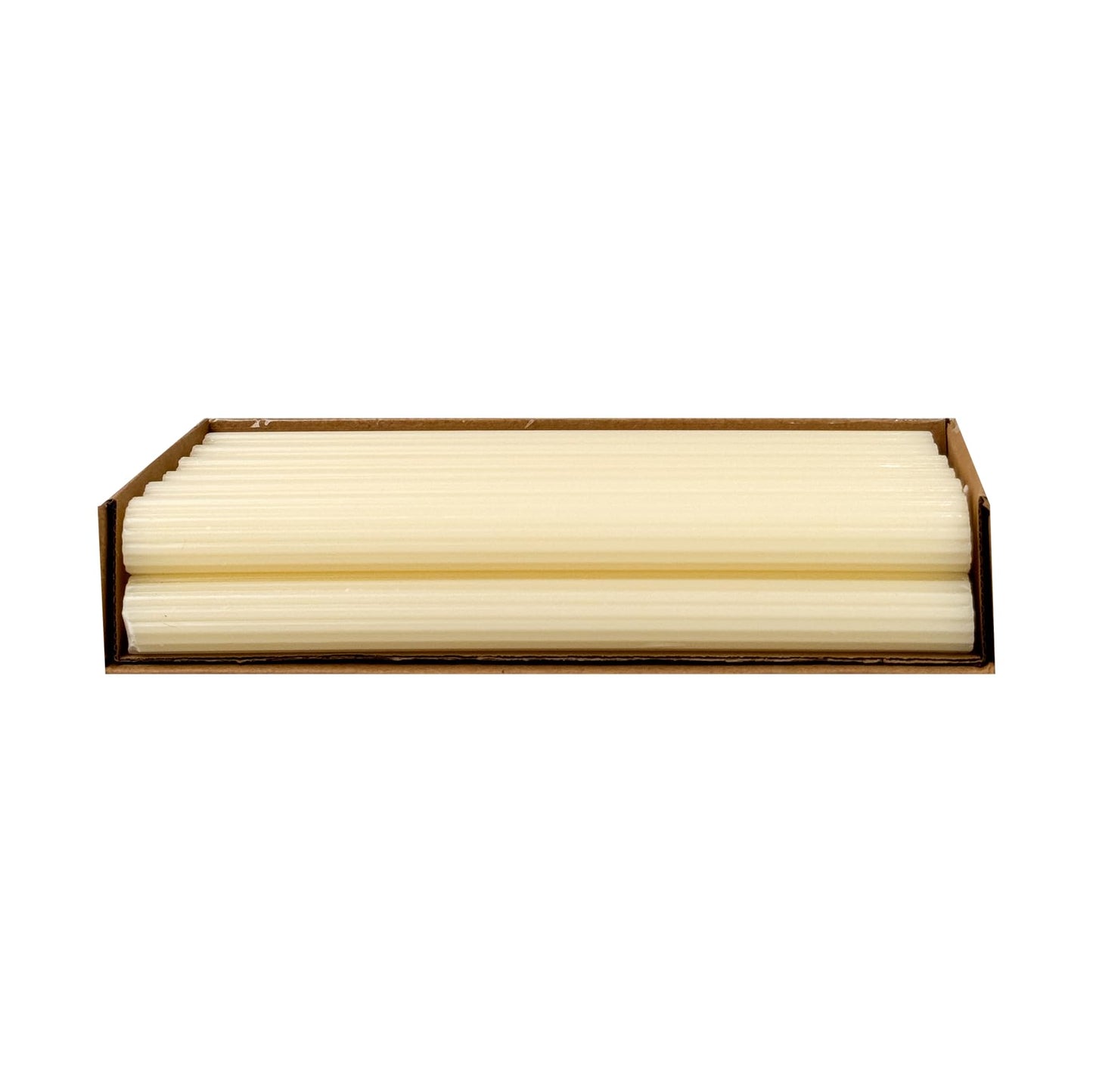 Ribbed Taper Candles 10 Inch 12 Pack Ivory – CW Studio Fluted Candlesticks, Unscented 11 Hour Dripless Smokeless Burn – Elegant Dinner Centerpiece for Weddings, Home Decor & Holiday Tables