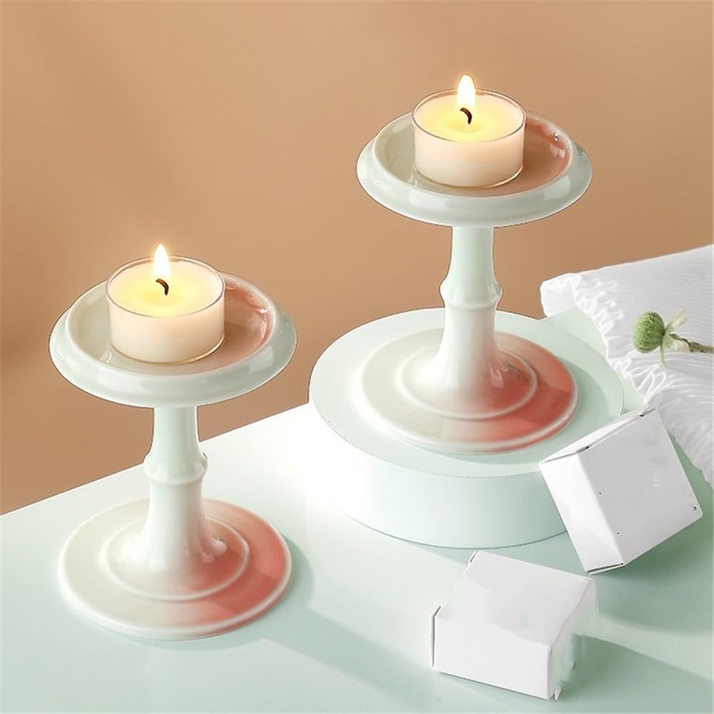 YUHUAWF Candle Holderss Light Luxury Ceramic Aromatherapy Candle Holder Home Decoration Candlestick Ornaments Decorative Candlestick
