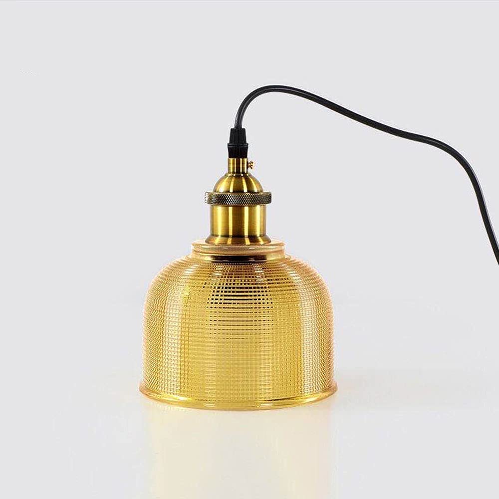 vsGotber Pendant Lights Kitchen Island Stained Glass Chandelier Creative Bedroom Living Room Cafe Bar Flower Cover Retro Bedside Lamp Single Head Chandelier E27 Ceiling Colored Glass Lamps,