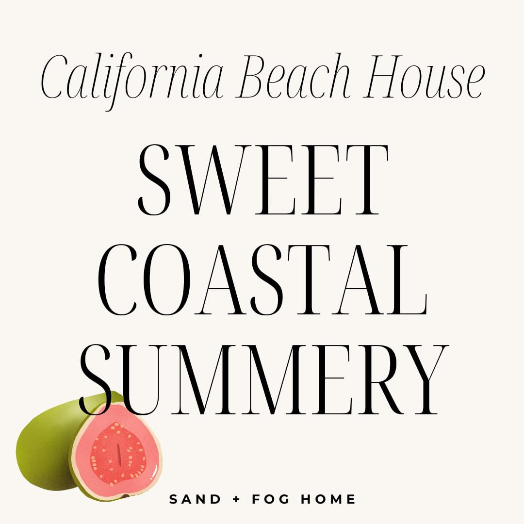 Sand + Paws Scented Candle - California Beach Houses –Luxurious Air Freshening Jar Candles Neutralize pet Odors and Enhance Home décor – 100% Cotton Lead-Free wicks-12oz