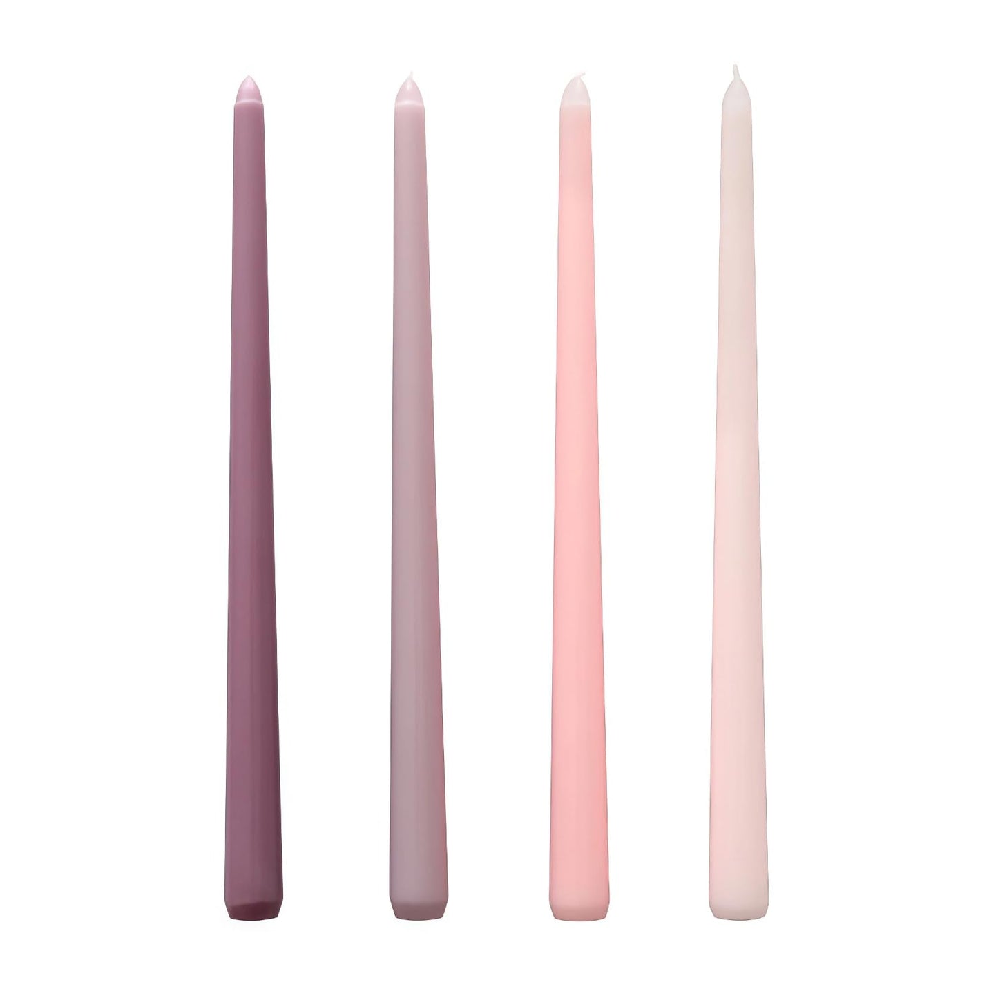 LSXHASGLD 12 Inch Taper Candles, Set of 4, Unscented Smokeless Long Tapered Candle for Wedding Home Decor Christmas