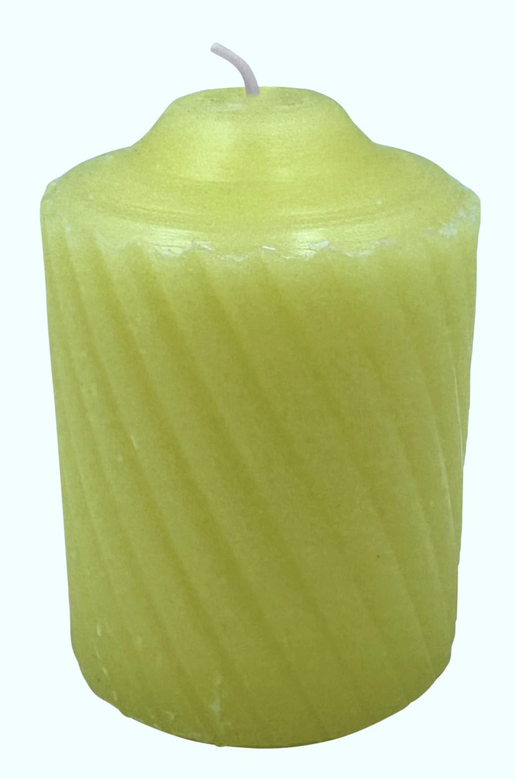 Generic 15 Hour Lightly Scented Votive Candles with a Textured Surface 19 Candles Per Box Made in The USA (Yellow/Lemon Scent)