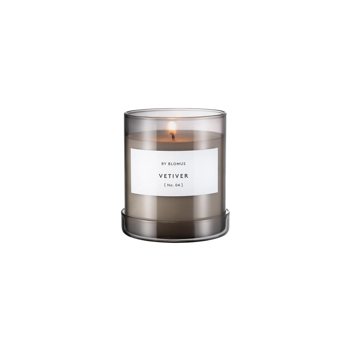 VALOA Scented Candle in Glass Container - Vetiver Fragrance - Large