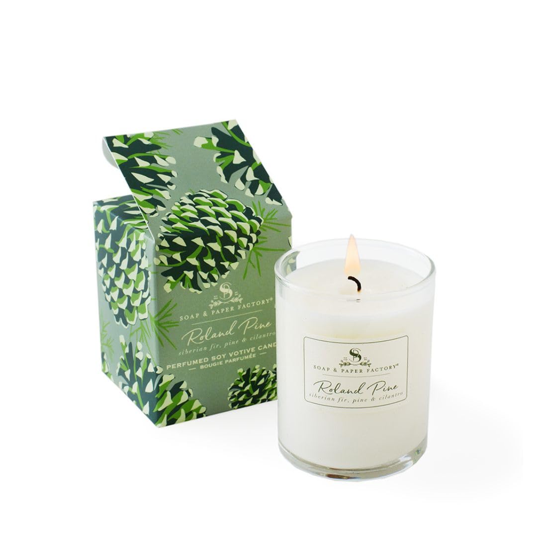 Soap & Paper Factory Roland Pine 2.4 oz Votive Soy Candle