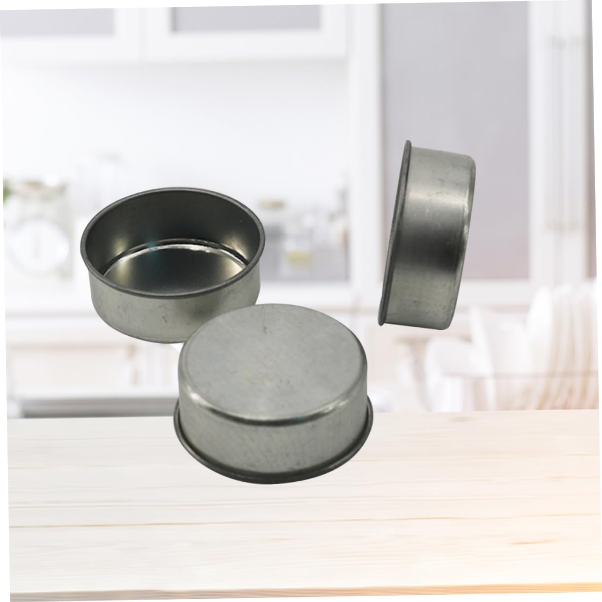 DOITOOL 10pcs Galvanized Iron Candlestick Tealight Candle Tins DIY Jars for Cosmetics