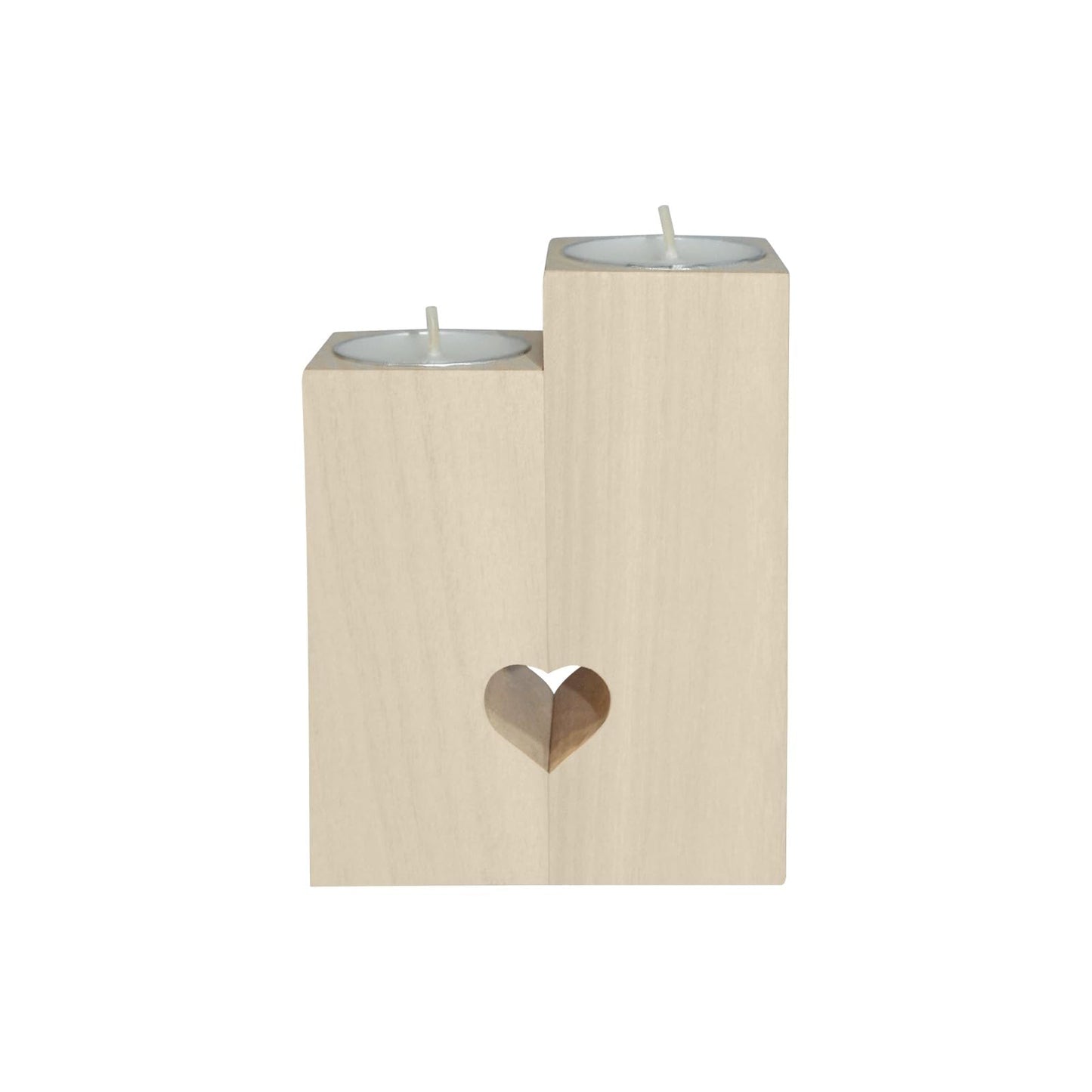 pnyoin Animal Skin Blue Black Candle Holders Gift for Women Wooden Heart Candlestick Personalized Christmas Birthday Graduation Friendship Gifts Home Wedding Dinning Party Decorative