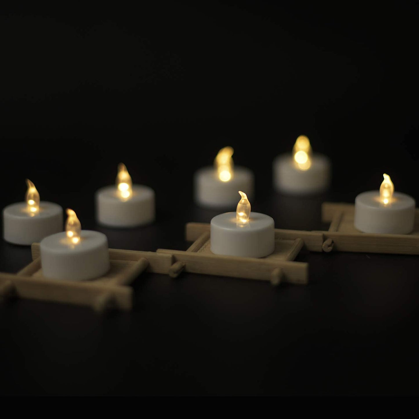 YIWER Battery Tea Lights Candles - LED Tea Lights 200 Hours Pack of 100(Warm White)|50 * 2