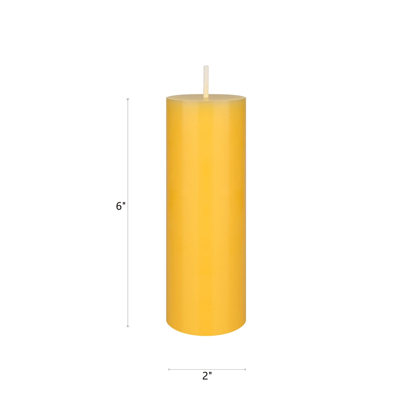 Mega Candles 3 pcs Scented Solid Citronella Pillar Candles, Hand Poured Wax Candle 2 Inch x 6 Inch, Indoor & Outdoor Use, Camping, Festivities, Events, Party Usage, Patio, Barbecue BBQ, Picnics