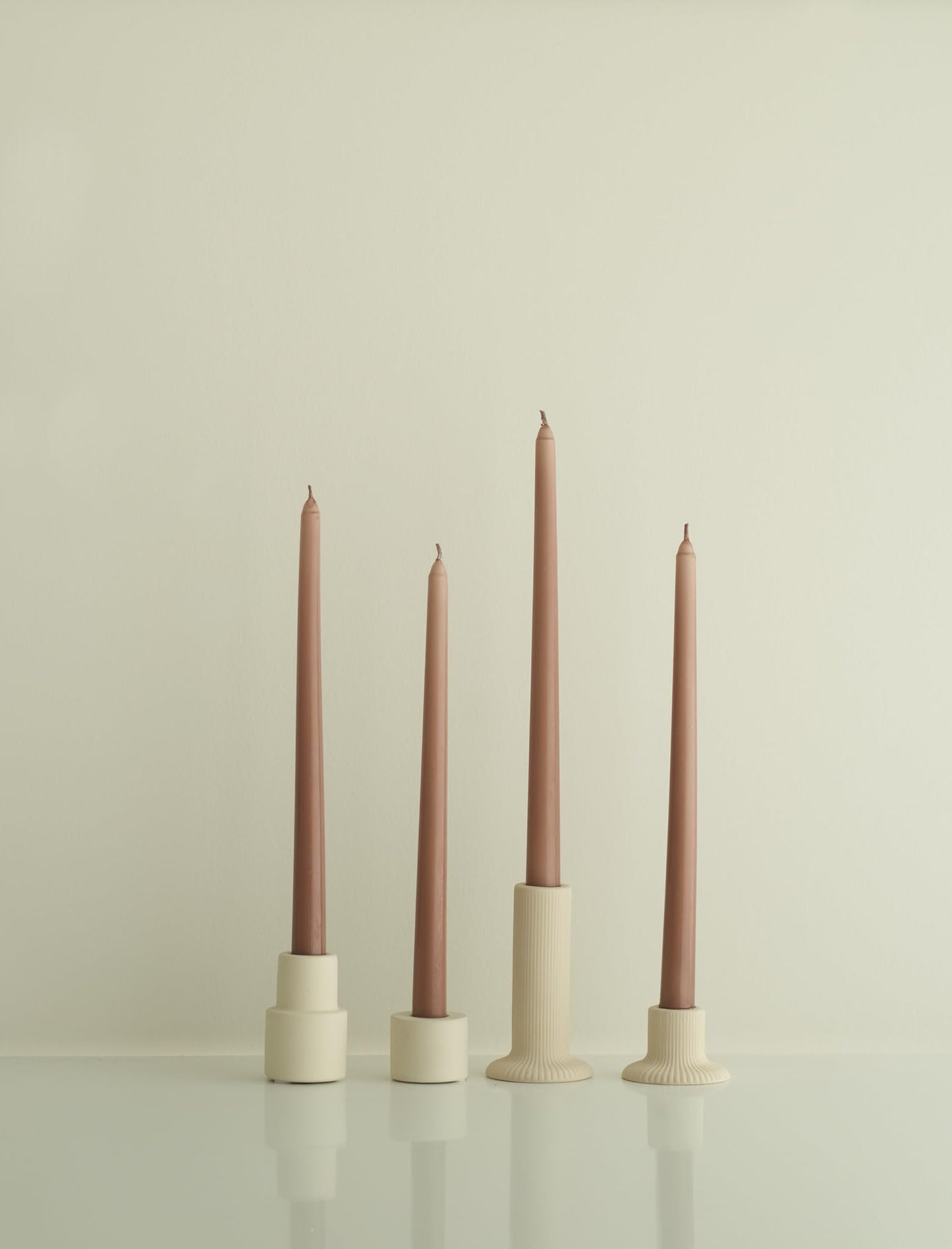 10 Pieces Luna By Camilia 12 Inch Taper Candles, Wedding & Events Taper Candles… (Old Rose)