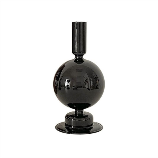cfycfy987 Candelabra European Glass Candle Holders Light Luxury High-end Fashion Ornaments Miserable Decoration Candlestick Candle Sticks Holder(C)