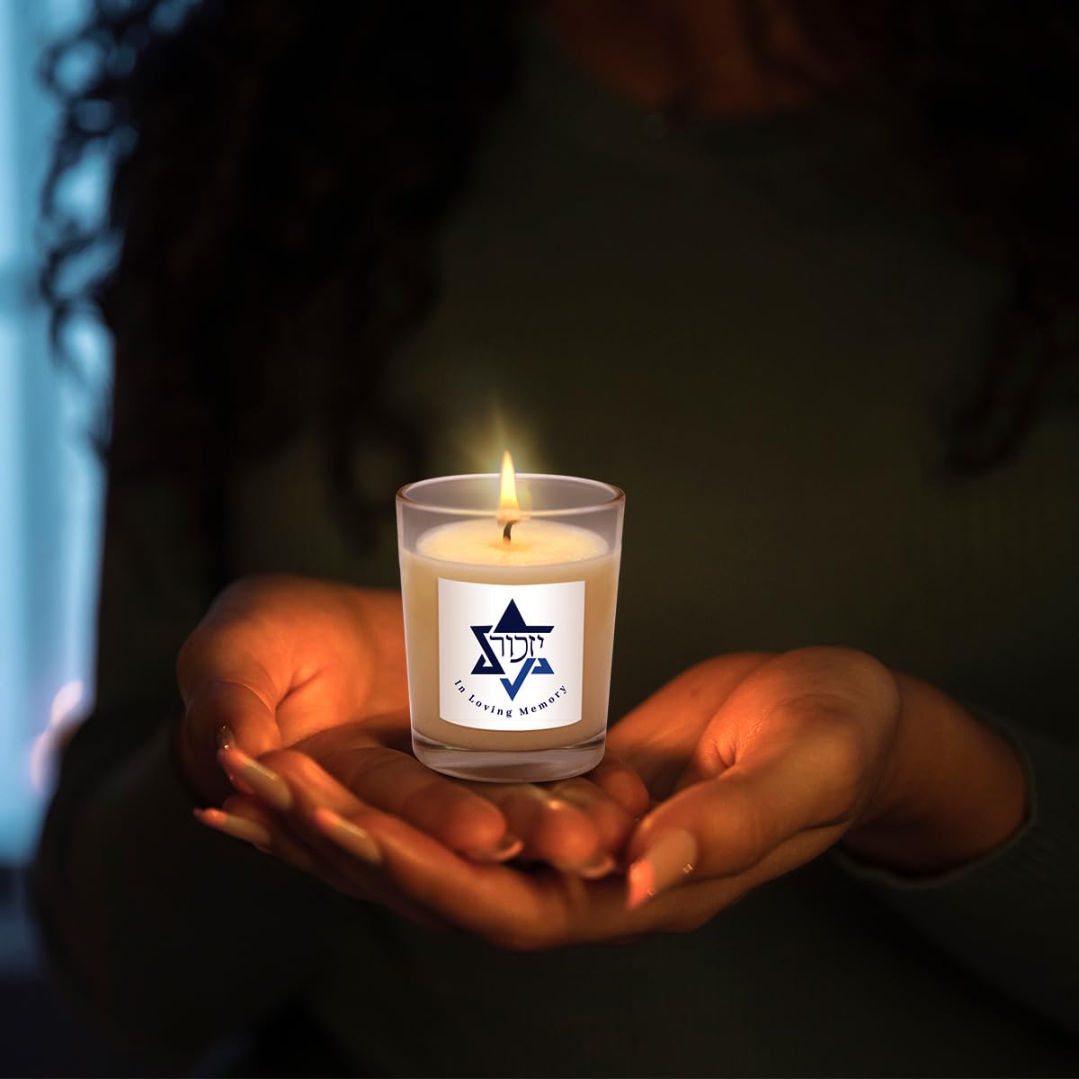 6 Pack White Yahrzeit Candles - Yahrzeit Memorial Candles, Memorial Bereavement Gifts for Loss of Loved One, Jewish Sympathy, Natural Soy Wax Hand Poured