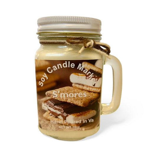 Soy Scented Candles, S'Mores, 12 oz