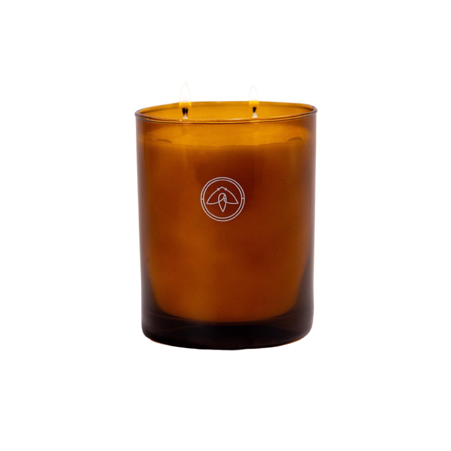 Paddywax Scented Candles Glow Two-Wick Glass Soy Wax Blend Candle, 10-Ounce, Mandarin & Musk
