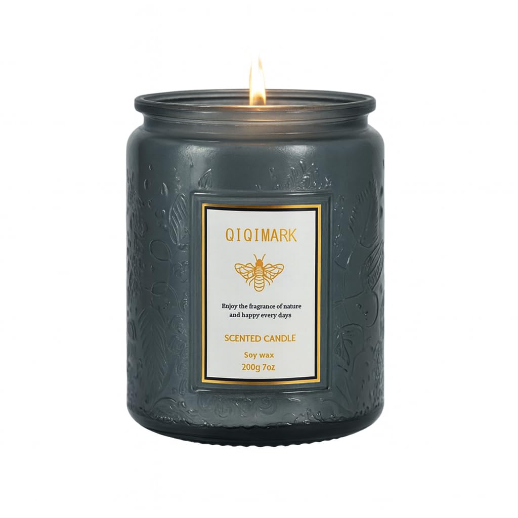 Gift for Dad, Blue Volcano Scented Candle for Home, Luxury Soy Wax Candle, 50 Hour Long Lasting Aromatherapy Candle, Coastal Home Decor Gift for Men, Birthday, Housewarming, Relaxation 7 oz