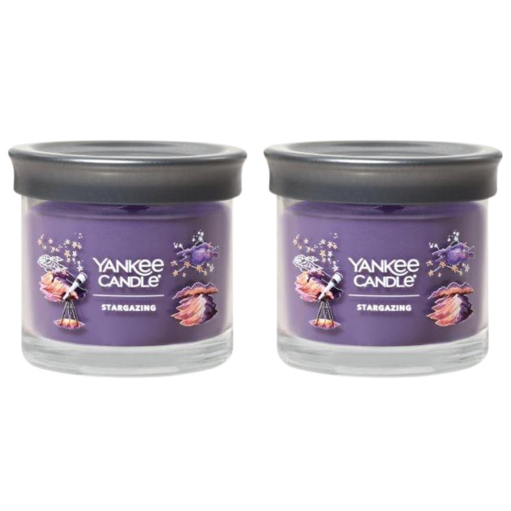 Yankee Candle Small Tumbler Scented Single Wick Jar Candle, Stargazing, Over 20 Hours of Burn Time, 4.3 Ounce (Pack of 2)